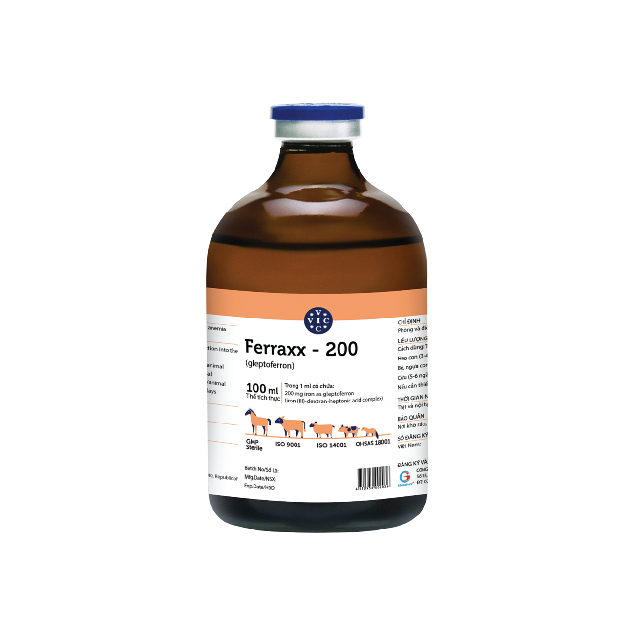  FERZAX FORTE - PHÒNG VÀ ĐIỀU TRỊ THIẾU MÁU DO THIẾU SẮT Ở VẬT NUÔI